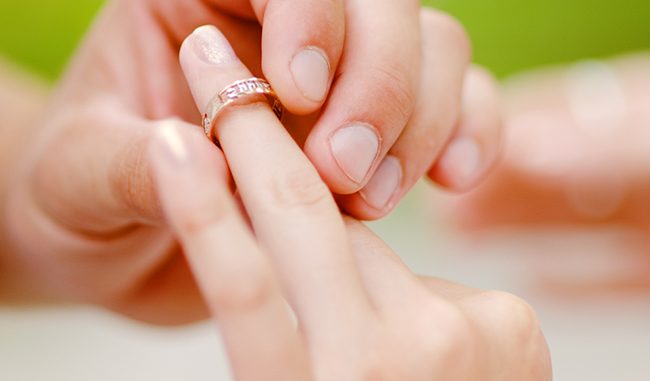 wedding ring finger - skinny fingers and big knuckles